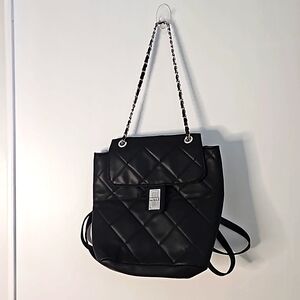 Black backpack purse